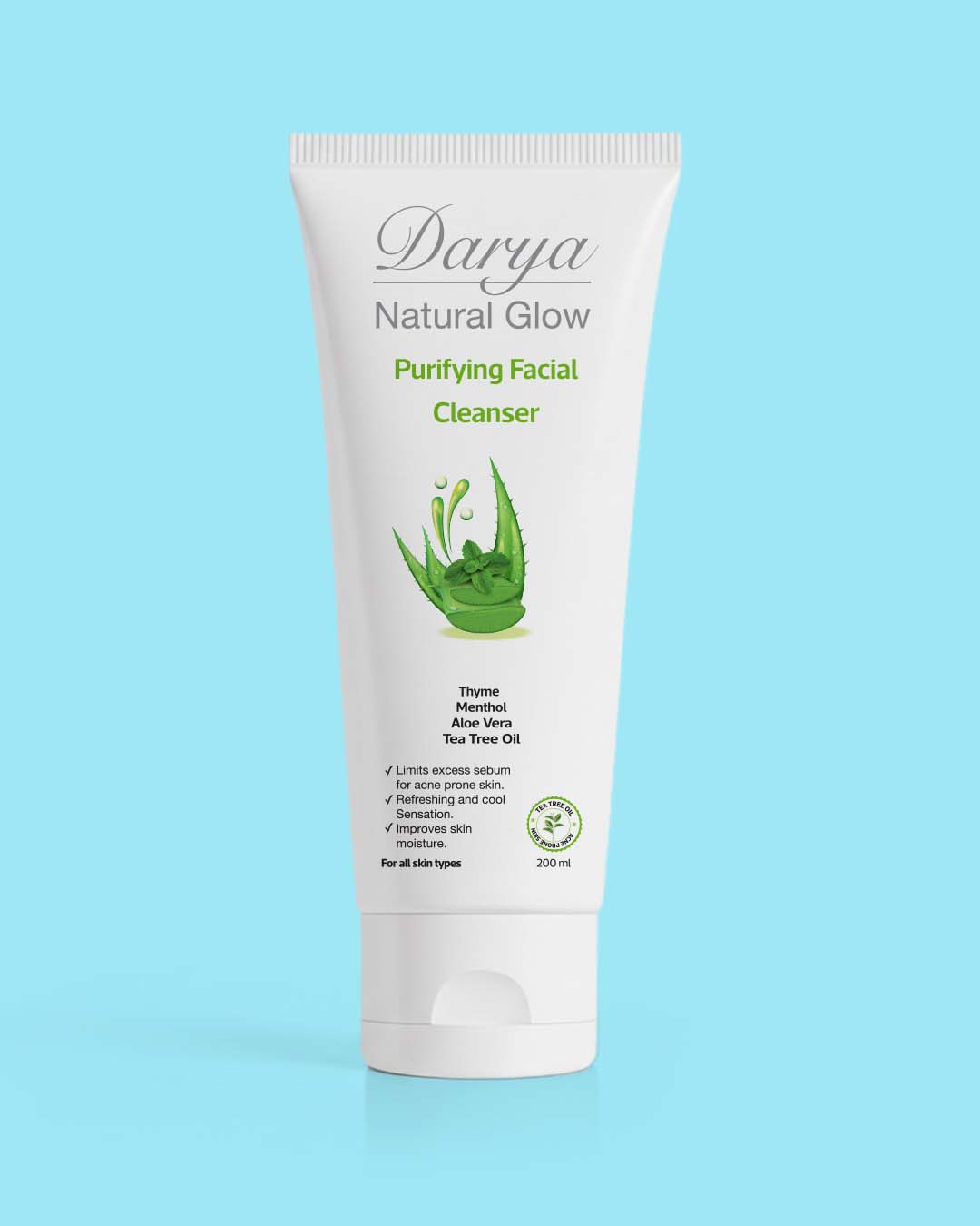 Purifying Facial Cleanser 120ml – Darya Natural Glow
